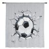 Football Sport Soccer Sheer Curtains for Living Room Decoration Window Curtains for Kitchen Tulle Voile Organza Curtains