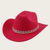 European, American British Style Jazz Hat Men's and Women's High-end Flash Rhinestone Accessory Hat Cowboy Hat