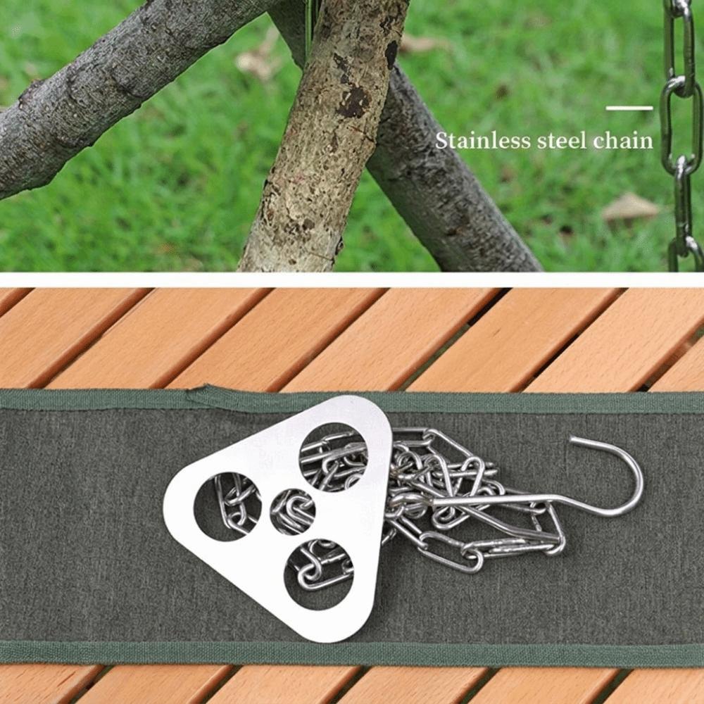 with Hook Picnic Tripod Stainless Steel Outdoor Campfire Cooking Rack  Picnic