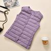 Gilet Dowm ultraléger automne hiver pour femmes d'âge moyen 2024 nouveau col rond rembourré sans manches vestes chaudes grande taille
