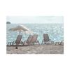 Sommer Meeresstrand Fotografie Hintergrund Tropischer Ozean Palme Sand Malerischer Hintergrund für Fotostudio Porträt Videoaufnahme Party Dekoration Requisiten
