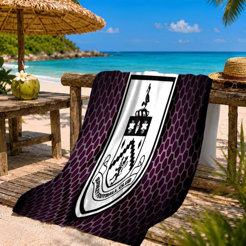 Football Club Burnley Beach Towel Microfiber Beach Towel, Lightweight and Quick-Dry, for Summer Travel, Swimming Pool Fan Birthday Gift