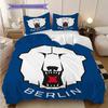 Eisbaren Berlin Mönster Sängkläder Täcke Set Örngott Kuddfodral Heminredning Födelsedagspresent (1 * påslakan + 2 * örngott, utan kärna)