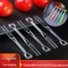 Disposable Plastic Heart-shaped Fruit Forks