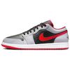 New 1 Low Black Light Smoke Grey Gym Red 553558-060