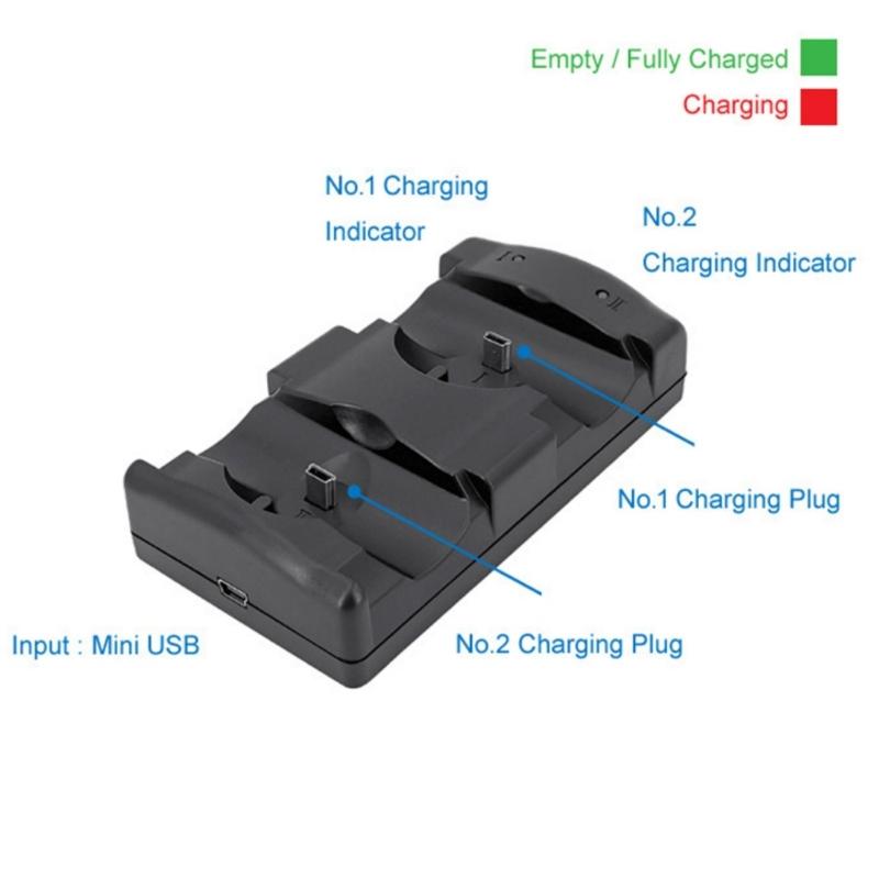 Game Controller Charging Dock Charging Station with LED Light Controller Charging Dock Station with Charging Cable