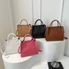 Jednoduchá jednobarevná kabelka, módní taška přes rameno, retro pu dámská taška, velká kapacita, všestranná dámská taška
