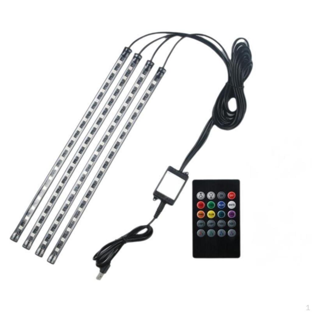 Car Ambient Light, SoundControllightemitting diode lightemitting cordless Music Sync,