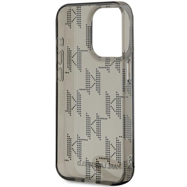 Karl Lagerfeld KLHCP15LHKDPNSK iPhone 15 Pro 6.1" black/black hardcase IML Mono KL Pattern & Cord