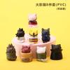 New Anime Naruto Doll Cute Handmade Cake Decoration 8Pcs Naruto Cat Model Hand Birthday Gift Toy