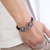 Classic Animal Viking Double Dragon Wolf Head 316L Stainless Steel Men's Leather Bracelet Fashion Punk Jewelry Pulseras
