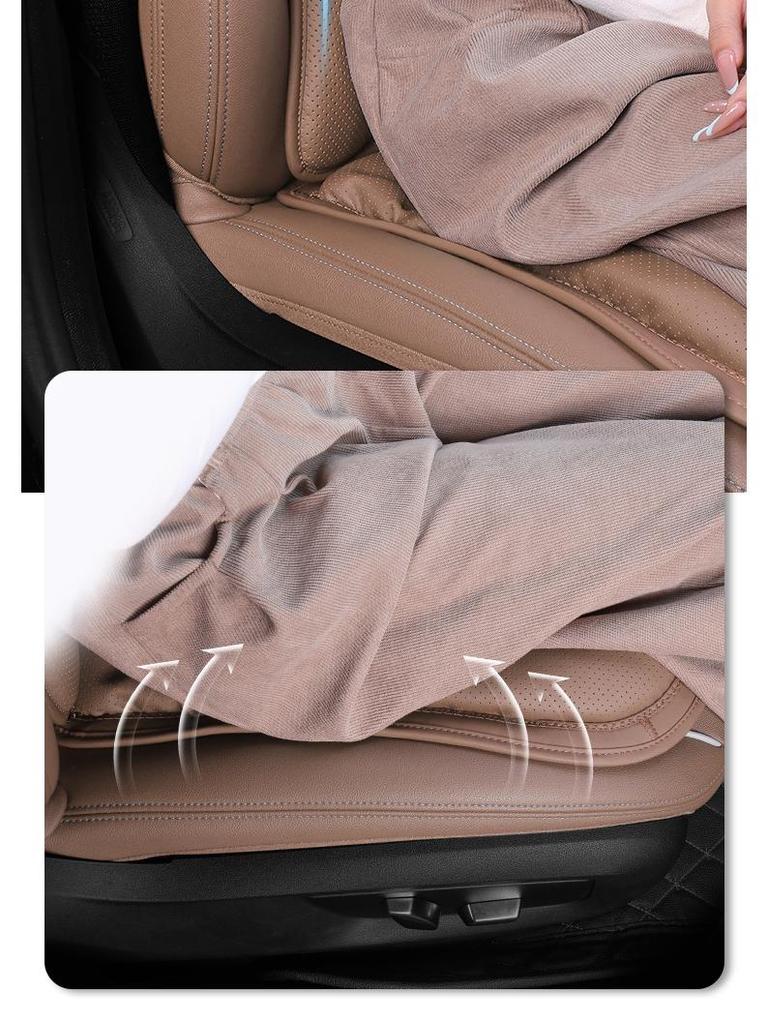 Xiaomi Ventilated All-Season Car Seat and Lumbar Support Cushions for Mercedes-Benz and BMW, with Integrated Rear Seat Trim.