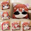 Nakano I-Itsuki ANIME Pillow Case Anti-dustmite Invisible Zipper Sofa Bed