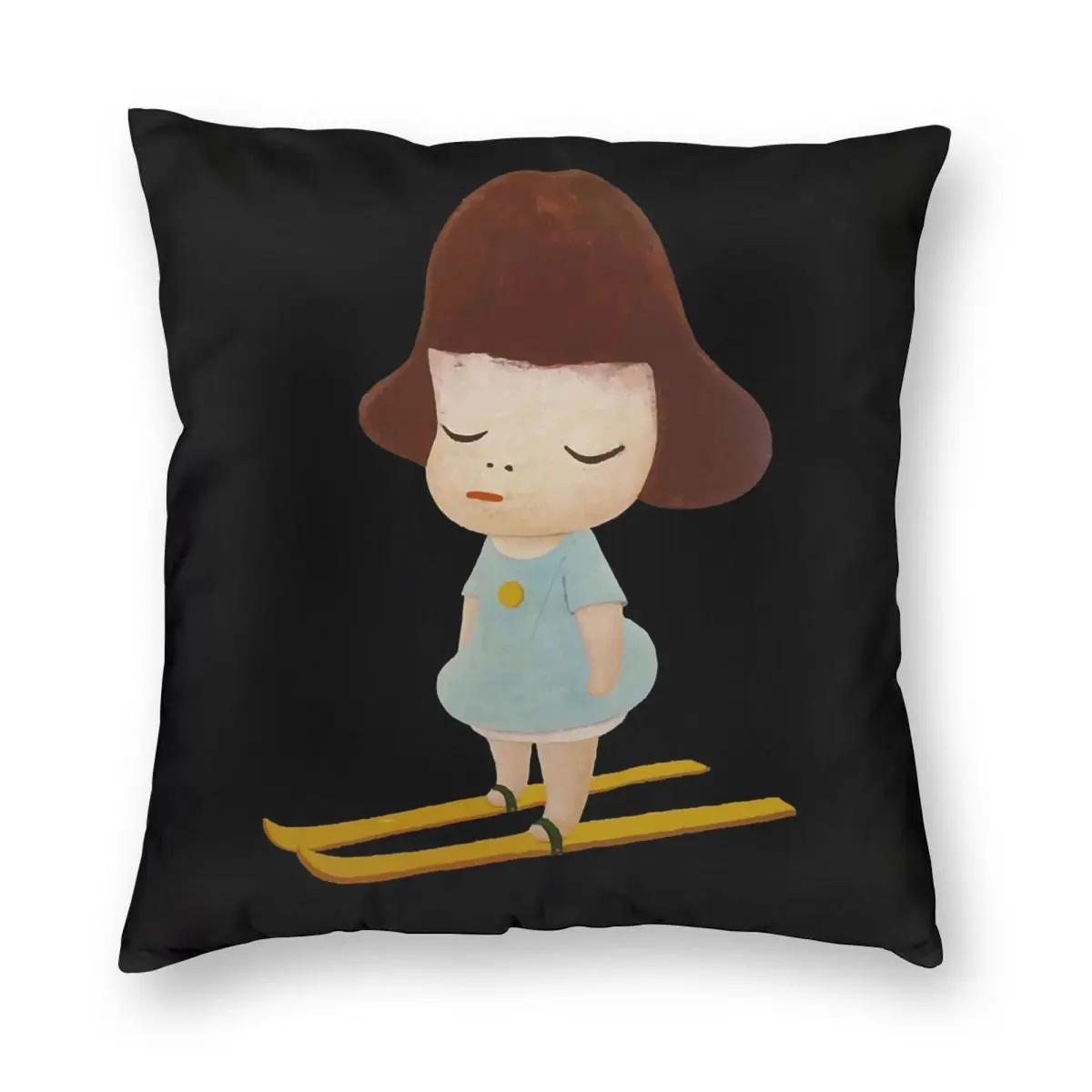 

You Never Know Yoshitomo Nara Pillowcase Soft Polyester Cushion Cover Decorations Throw Pillow Case Cover Home Drop Shipping 66x66cm