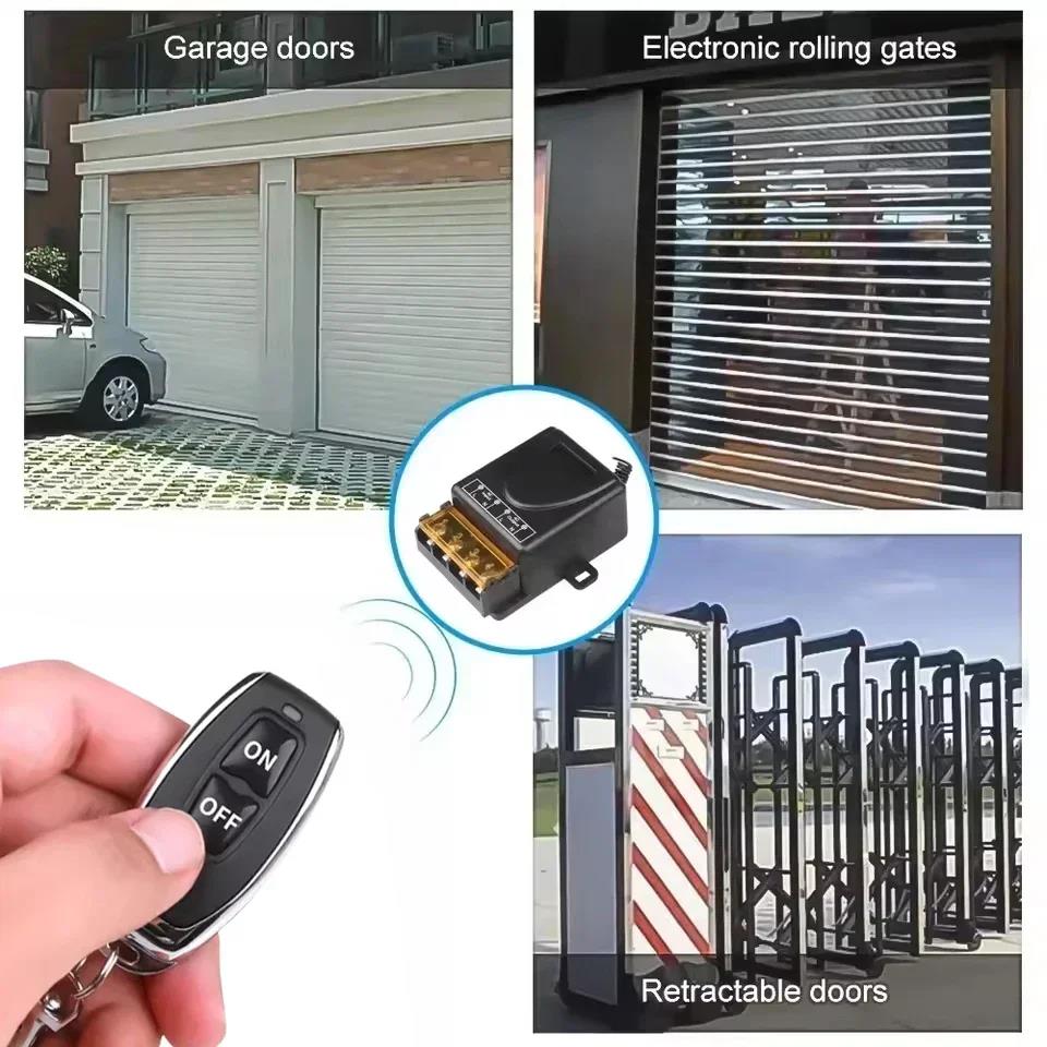 30A Wireless Remote Control Switch RF433Mhz AC 75-220V or DC 9-72V Transmitter For Water Pump Motor LED Electric Appliance