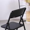 Black Painted Metal Folding Chair 1:6 Scale Dolls House Miniature Accessories