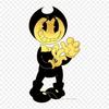 Bendy Human Mmd Bendy And The Ink Machine Video Games Iron on Heat Transfer Printing Vinyl Patches Sticker for Clothes DIY Appliques Washable Patches