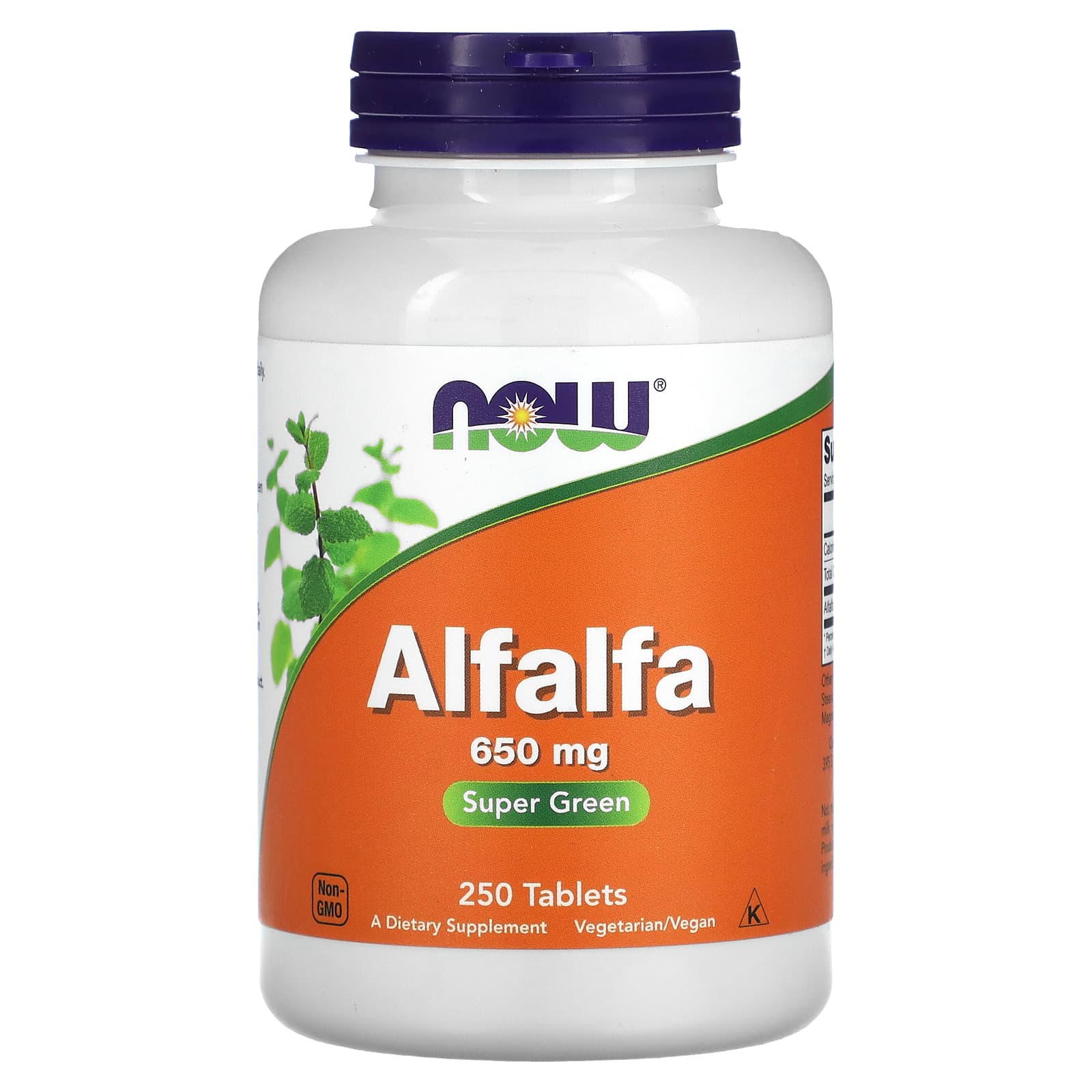 

Alfalfa, 650Mg, 250 Tablets