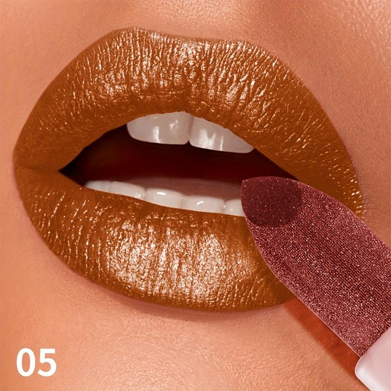 Luxuriöser metallischer lila Lipgloss Lang anhaltend Feuchtigkeitsspendend Wasserdicht und langlebig Perlglanz-Lippenstift Perfekt für den täglichen Gebrauch