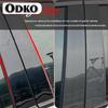 6Pcs/Set Car Sticker Pillar Posts Door Window Panel Covers Trim Decor For BMW F30 3Series 2012 2013 2014 2015 Gloss Black