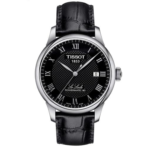 

Годинник Tissot Le Locle Automatic Powermatic 80, Чорний циферблат, Шкіра, Чоловічий, T0064071605300