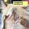 Tierhaare Transparentes Kaninchenhaar Organizer Anhänger Schlüsselanhänger Rucksack Souvenirs Aufbewahrungskapsel Haustier Gedenksammlung Tasche