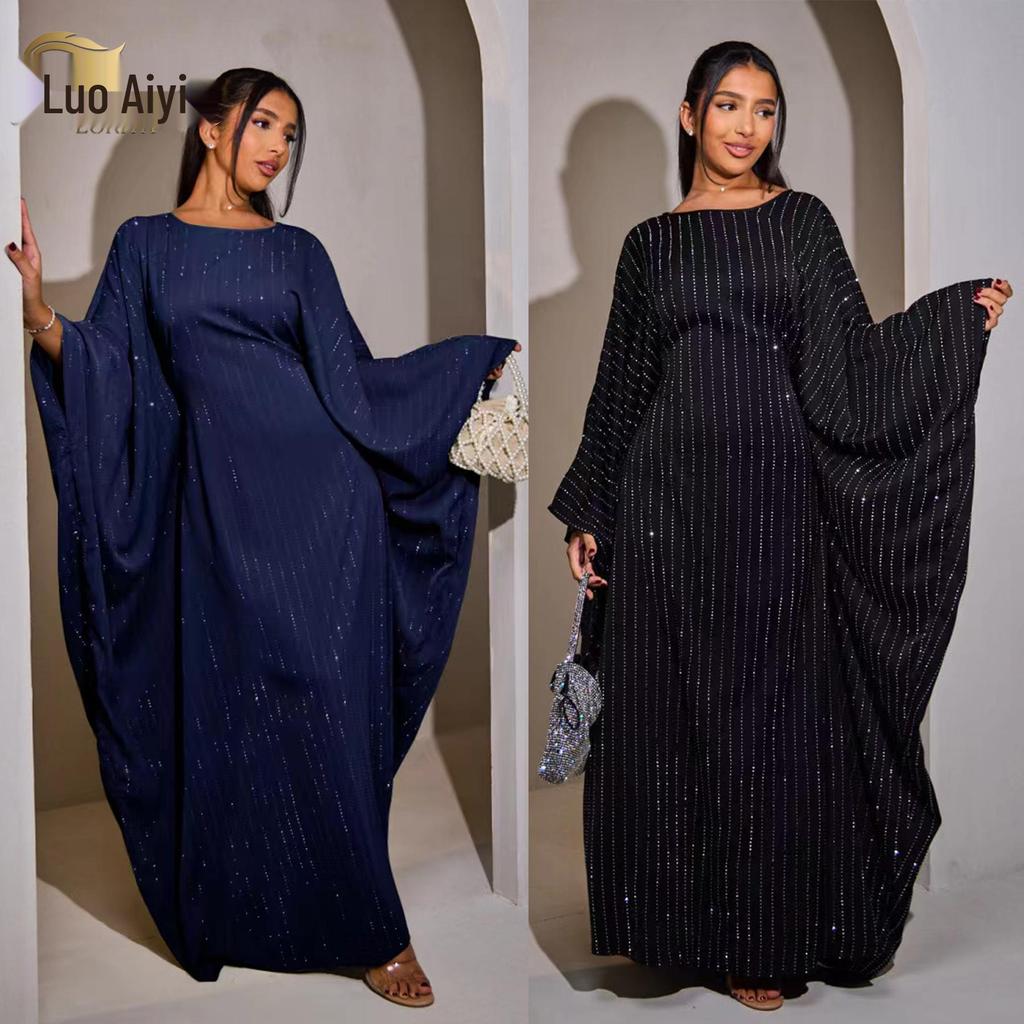 2025 Loriya Luxury Banquet Long Dress with Hot Drill Features, Model LR998.