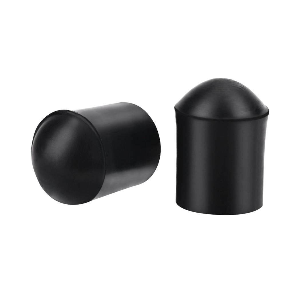 2pcs Double Bass Endpin Rubber Tip Stopper Black Protector End Cap Accessory