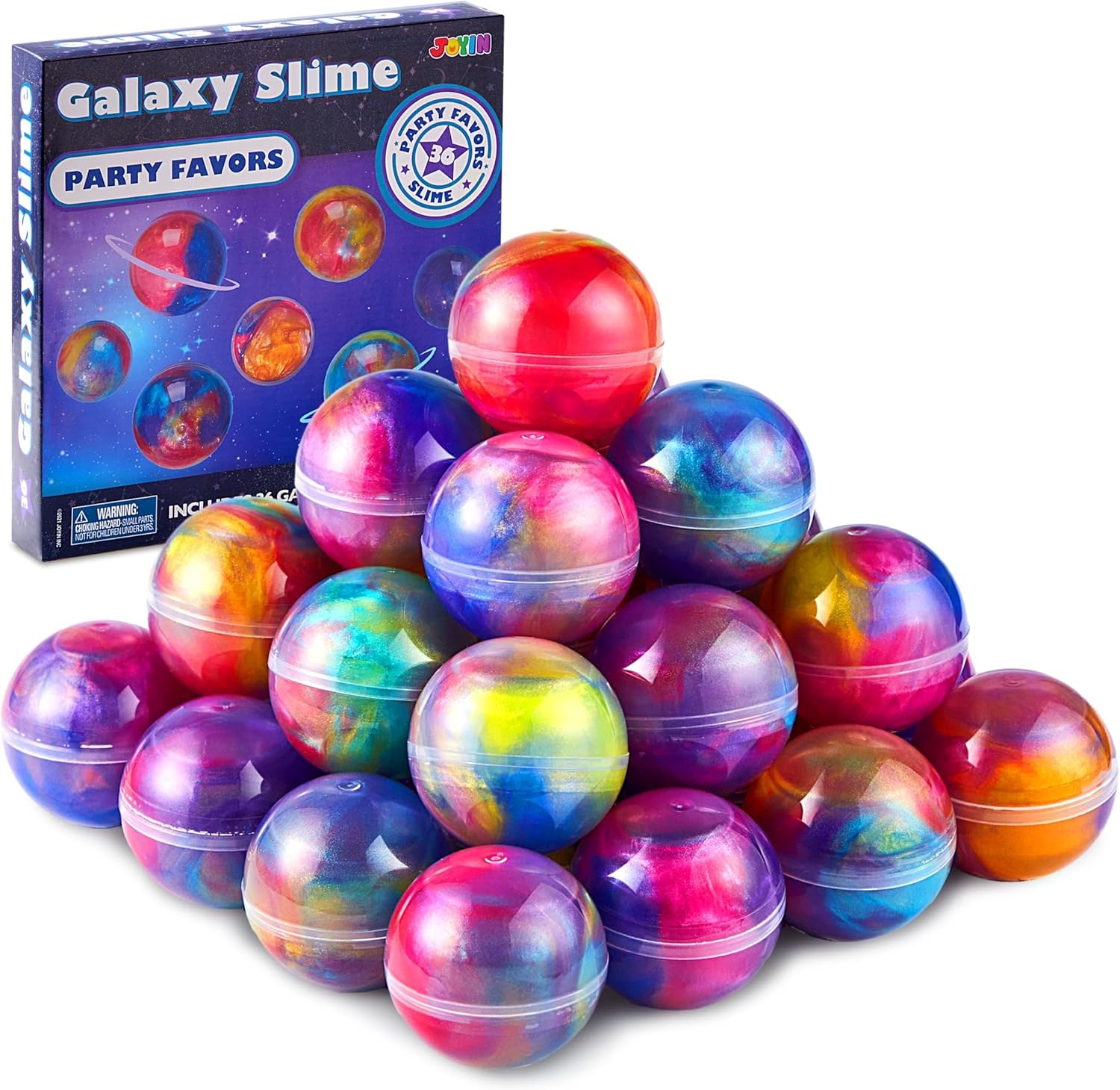 

36 Pcs Galaxy Slime Cup Celebration Favors Stretchy Non-Sticky Secure designed for Classroom Reward Birth Date Celebration Supplies