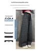Girls' Plaid Wide-Leg Pants 2025: New Children's Loose Spring & Autumn Casual Straight-Leg Trousers for Big Kids