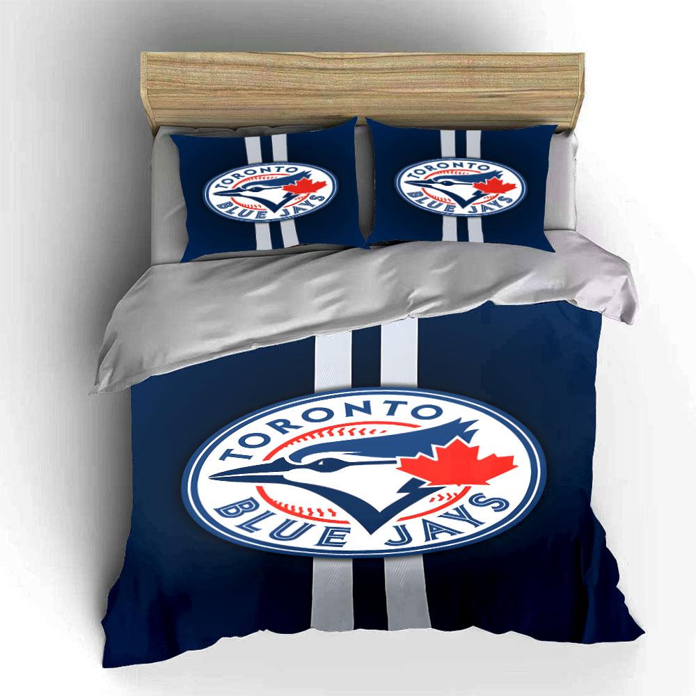 """Toronto Blue Jays Logo Bettwäsche Design" Druck Bettwäsche Set Bettbezug Kissenbezüge""" (1* Bettbezug 2* Kissenbezüge Decke Nicht Enthalten)