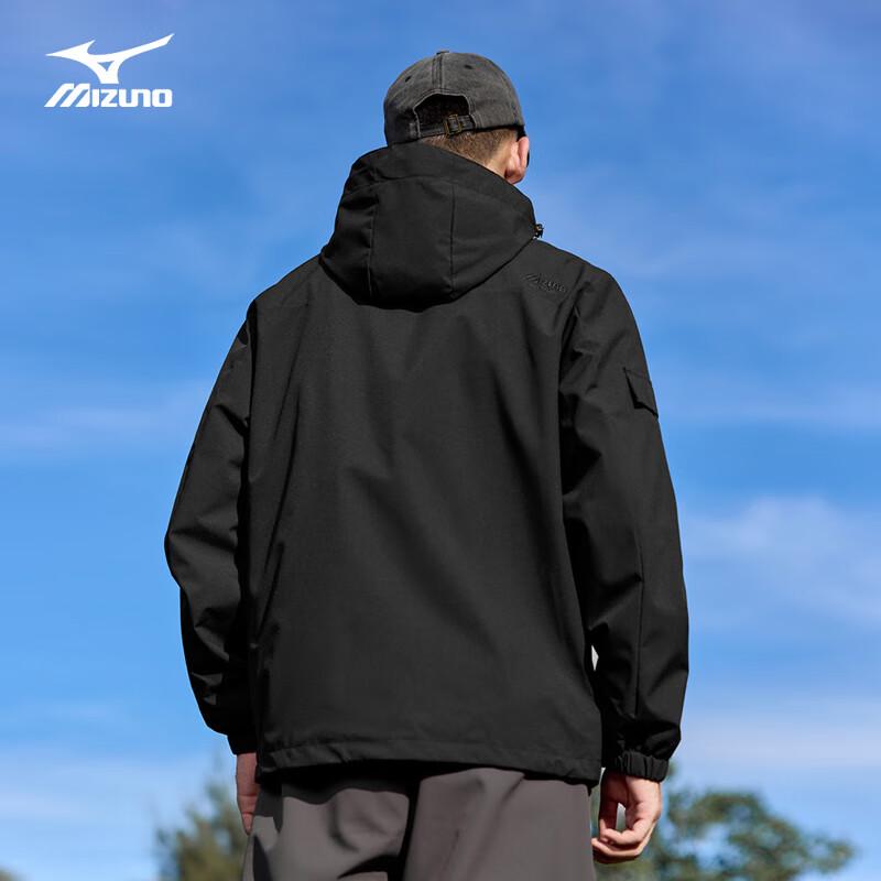 Mizuno Men's Hooded Windproof Waterproof Outdoor Jacket