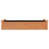 Vidaxl Raised Flower Bed with Liner, Brown, 120X45X25 Cm, Fir