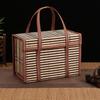 Handwoven Bamboo Gift Basket for Zongzi, Cured Meats, Mooncakes, Fruits, and Local Specialties