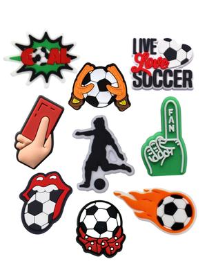 Jibbitz Football Sport 9 Pcs Accessories Crocs Decoration