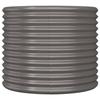 Jardinière de jardin - Maison Exclusive - Acier galvanisé - Ø80 cm - Gris