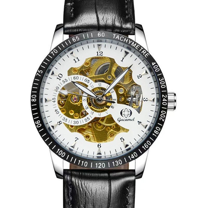 Automatic Mechanical Watch Men, Business Hollow Fashion Men's Automatic Mechanical Watch, Mechanical Men's Watch