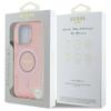 Guess Guhmp16Lpftdtep Iphone 16 Pro 6.3 Różowy/Pink Hardcase Iml Cyrkonie Magsafe