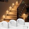 L LOHAS Lampe de nuit LED à détecteur de mouvement, Lumières d'escalier intérieures, Lot de 3