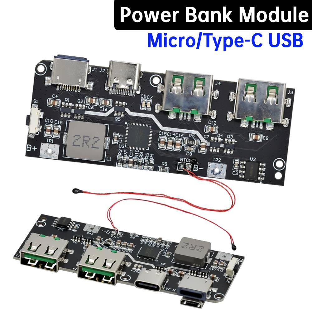 

QC4.0 QC3.0 Dual USB 22.5W Micro/Type-C USB Mobile Power Bank Mobile Power Bank Circuit Board Temperature/Circuit Protection Italy