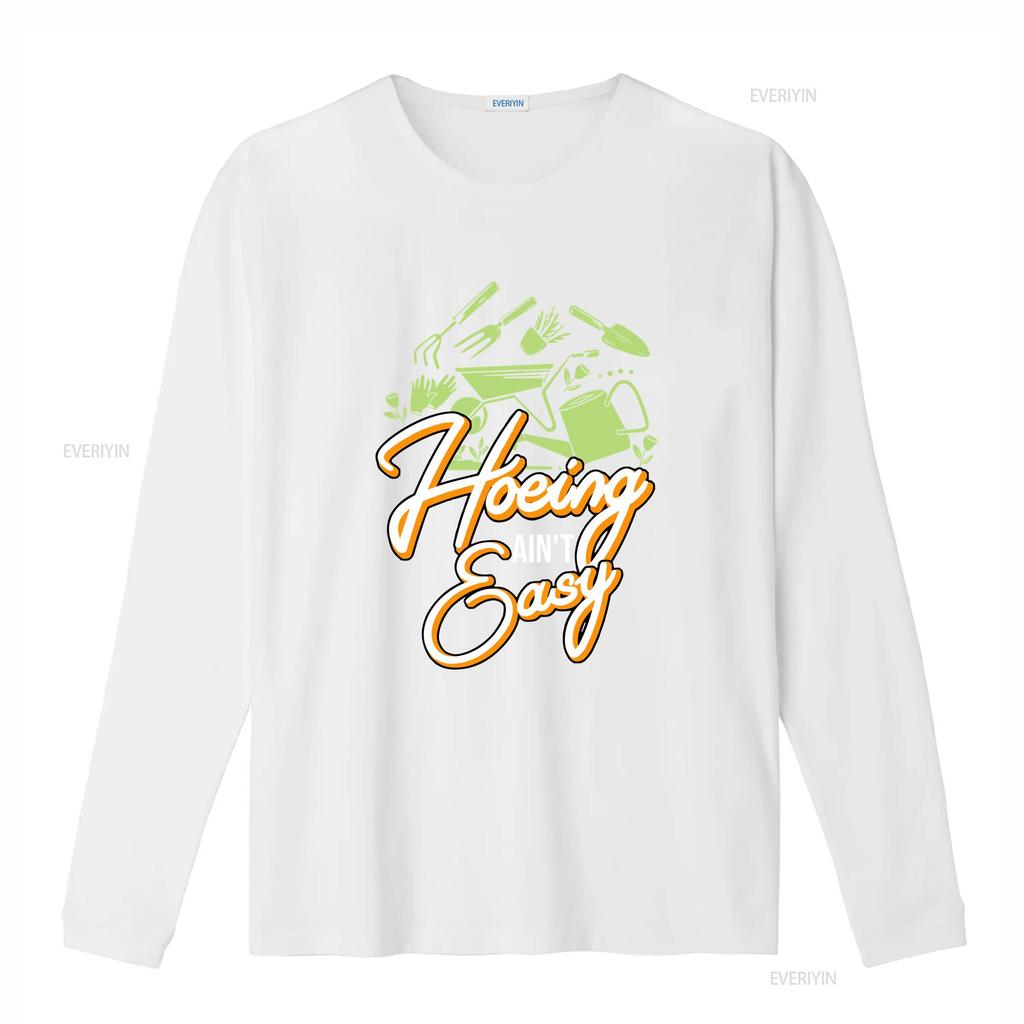 Gardener T Shirt Plant Lover Farmer For Gardeners Hoeing Aint Easy Botanical Gardening Garden vintage Washed Stylish