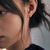 Bun Earring  Gold    Deux.silver.208