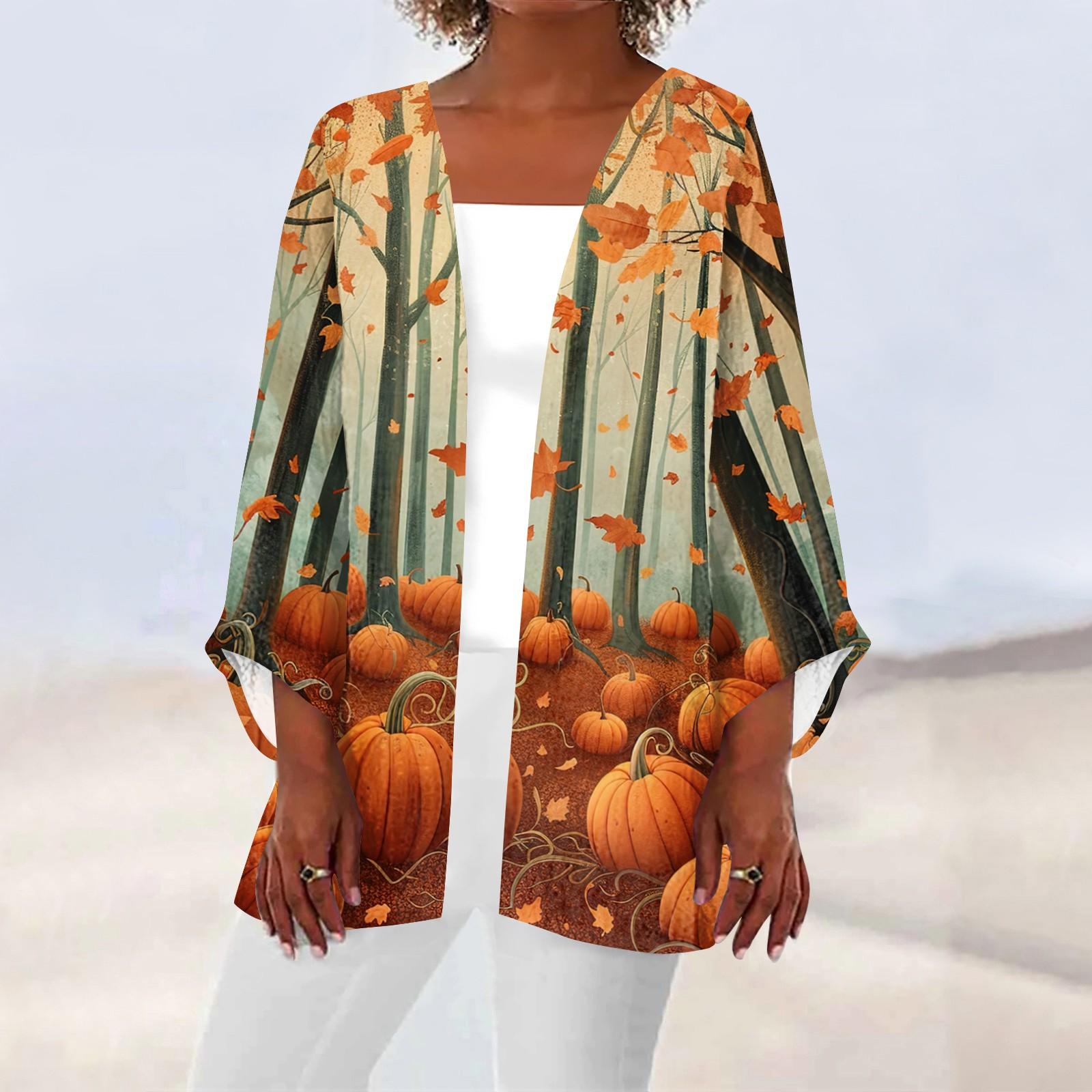 

Жіночий повсякденний модний легкий жакет середньої довжини з принтом XXXXXL хакі