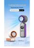 Portable Rechargeable Turbo Ice Pack Handheld Neck Fan with Digital Display