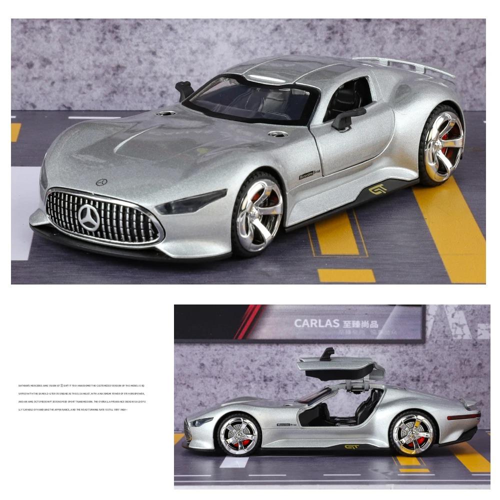 1/32 Mercedes Benz AMG Vision GT Supercar Alloy Diecast Car Model Sound and Light Classic Hobby Collectibles Gifts for Boyfriend