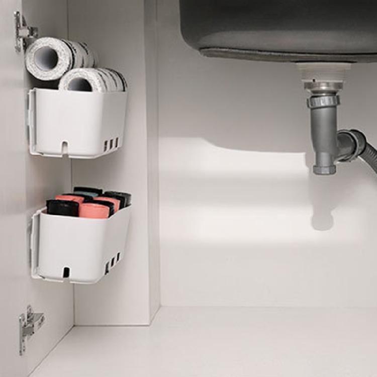 2 Pieces Multi-function Wall Mount Bathroom Organization Kitchen Organizer