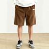 Summer new men's corduroy shorts Japanese loose straight five-point pants casual versatile outer sweatpants