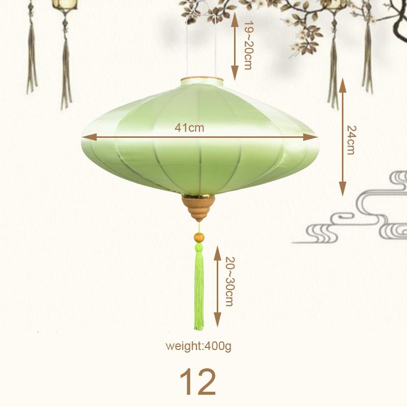 12/14inch Ancient Style Silk Cloth Vietnam Palace Lantern Waterproof Chinese Retro Mid Autumn Wedding Festival Decor Lanterns