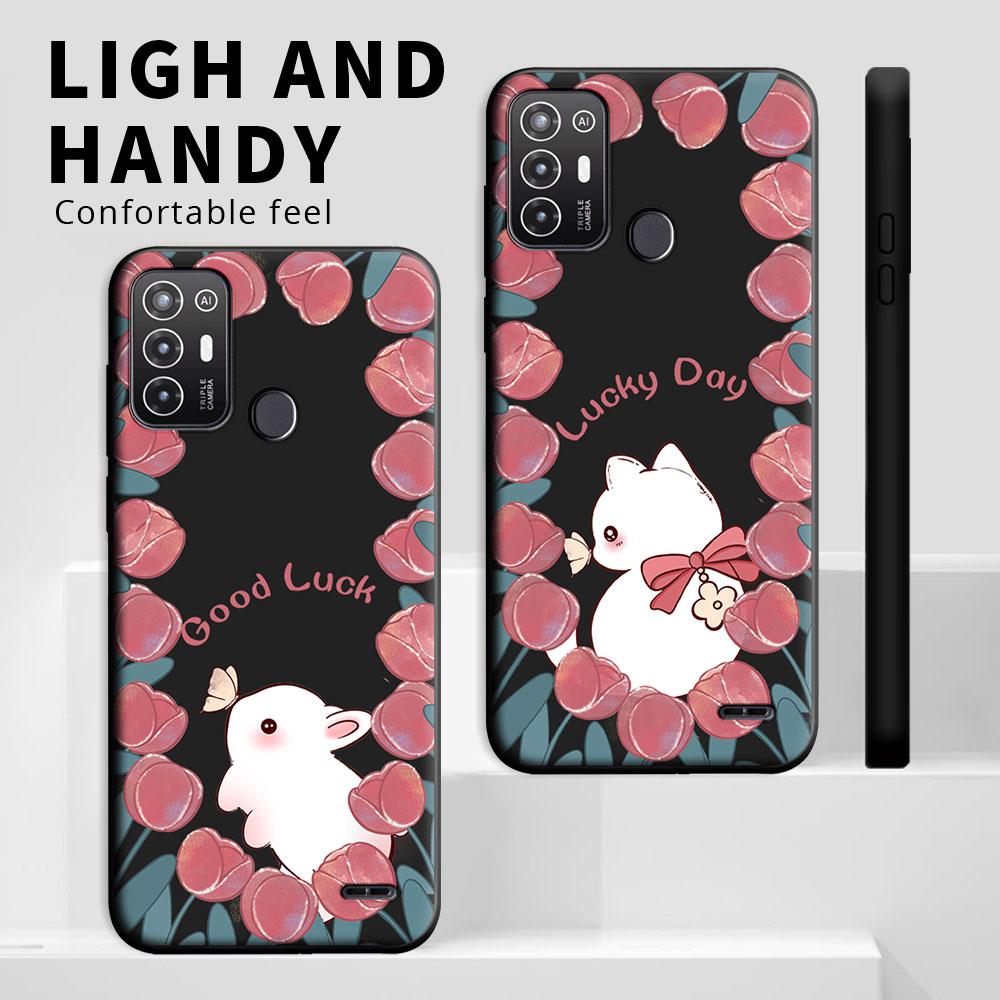 For ZTE Blade A52 / A52Lite Case Cartoon Cute Shockproof Silicone Soft Phone Case For ZTE Blade A53 Pro / A52 Lite Back Cover