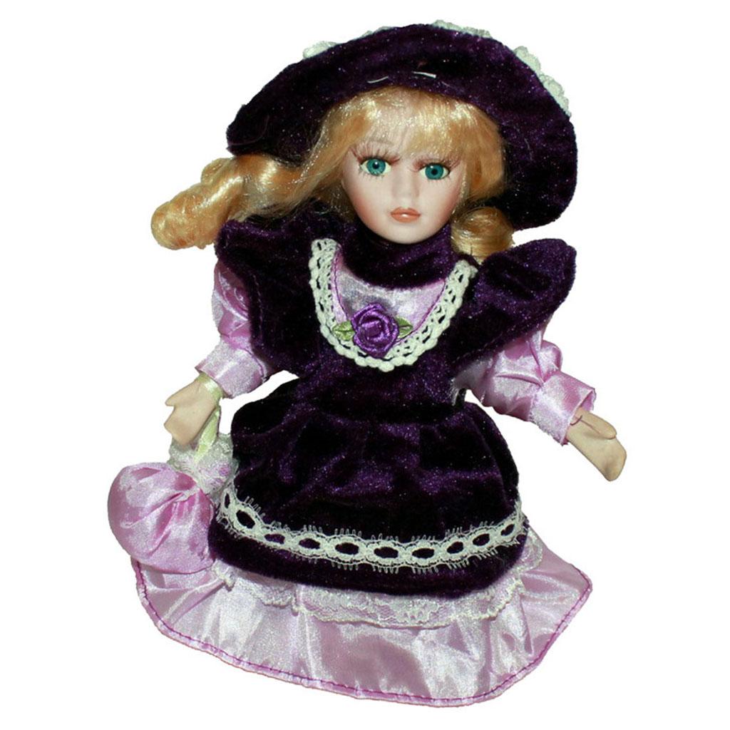 8'' Doll Porcelain Dolls for Home Decoration